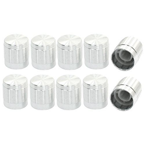 Uxcell® aluminum alloy 6mm shaft potentiometer control rotary knob 10pcs for sale