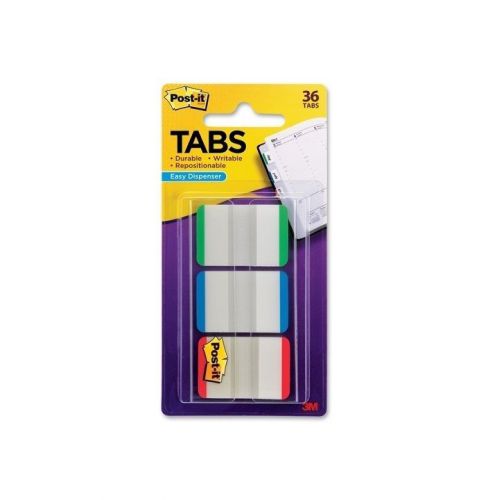 3M Post It Durable Filing Tab Assorted Colors 36 Tabs 1 X 1.5 Inches Writable
