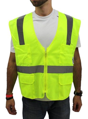 Xxl ansi class 2/ reflective tape/ high visibility yellow safety vest for sale