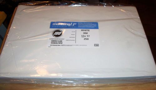 Munising lp  white cleanroom paper, 250ct, size: 11&#034; x 17&#034;, double seal for sale