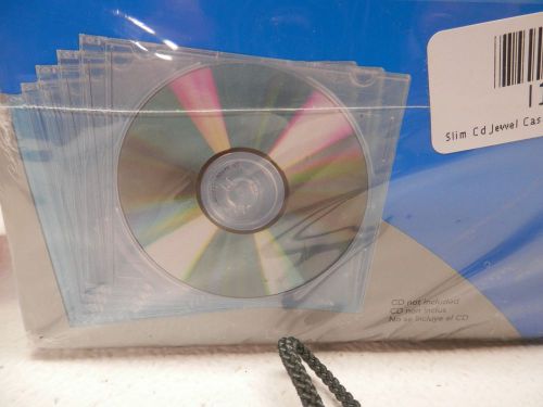 SLIM JEWEL CASES FOR MUSIC CDs &amp; DVDS 5 PACK