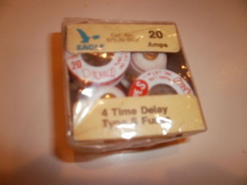 20 Amp Glass S-Fustats (Pack of 4) Time delayType S Fuses