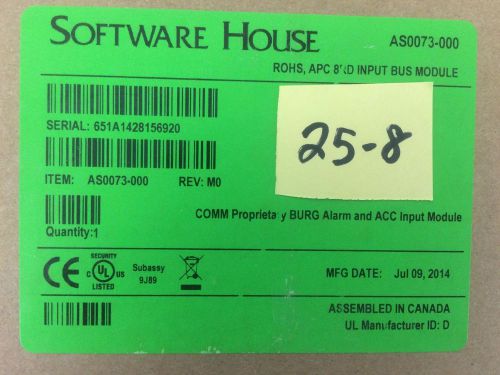 Software House AS0073-000 I8 Eight Input Reader Bus Module