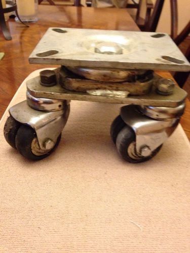 Theater hardware caster wheel tri-dolly non marking wheels 800lb capacity for sale