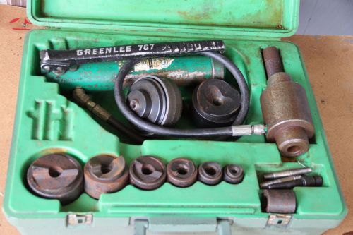 GREENLEE 7310 KNOCKOUT PUNCH AND HYDRAULIC DRIVER SET FOR 1/2&#034; TO 3&#034;