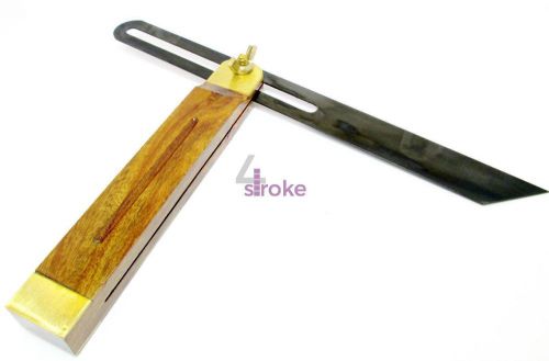 New 10.5&#034; Hardwood Sliding Bevel with Brass Inlay Fittings Carpentry Tool
