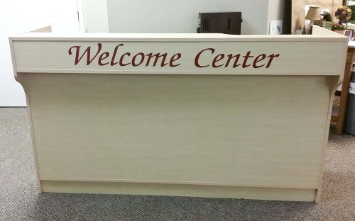 Wooden Welcome Center Counter for Vestibule