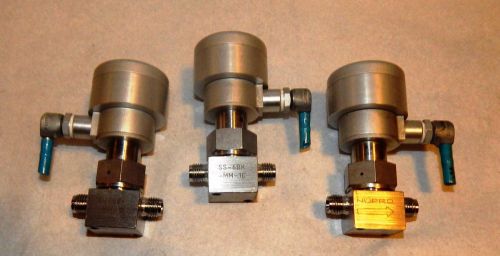 SWAGELOK NUPRO SS-6BK-MM-1C BELLOWS VALVE - LOT OF 3