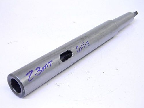 USED EXTRA-LONG MORSE TAPER EXTENSION SOCKET MT2 inside to MT3 outside MTA
