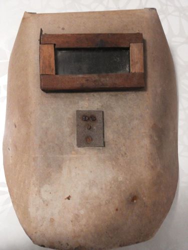 Vintage protective welding mask, helmet,nonflammable cardboard