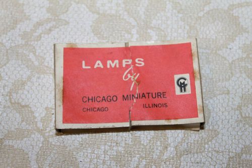 Lot (10) Chicago Miniature Incandescent Lamp Bulbs, 120PSB~FREE SHIPPING