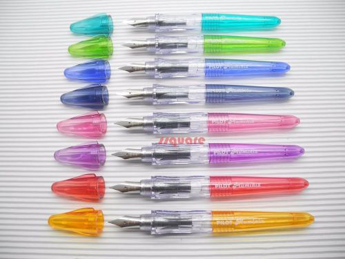 Pilot Pluminix 12cm Mini Italic Calligraphy Fountain Pen, 8 Colours Fine nib