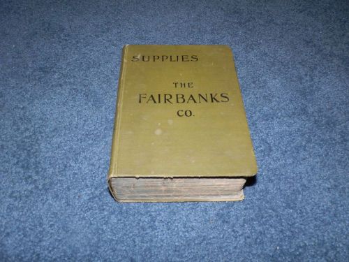 Antique 1906 fairbanks catalog stationary engine steam whistle railroad parts nr for sale