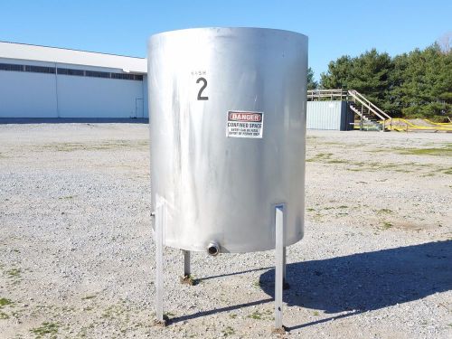 450 gallon s/s tank - hinged lid  2&#034; bottom drain - 11436-2 for sale