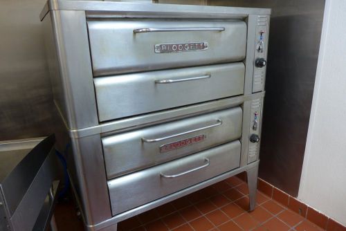 Blodgett 911P Double Stack Gas 51&#034; Stone Deck Pizza Baking Restaurant Oven Bread