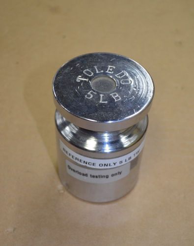 Toledo 5 pound 5 lb Scale test weight calibration weight stainless steel