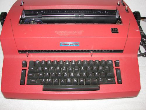Rare IBM Selectric II Electric Typewriter  RED Model 8x