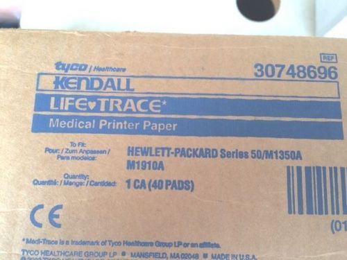 New~KENDALL LIFE TRACE PRINTER PAPER REF:30748696~CS OF 40 PADS~New