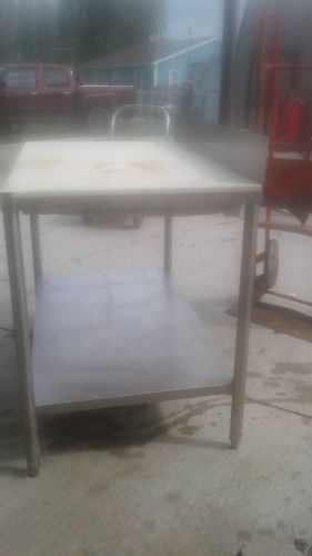 6 foot long meat cutting table