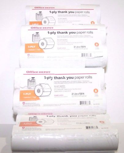 48 POS 2 1/4&#034; x 130&#039; Office Depot THANK YOU FOR YOUR BUSINESS Receipt Rolls 1ply