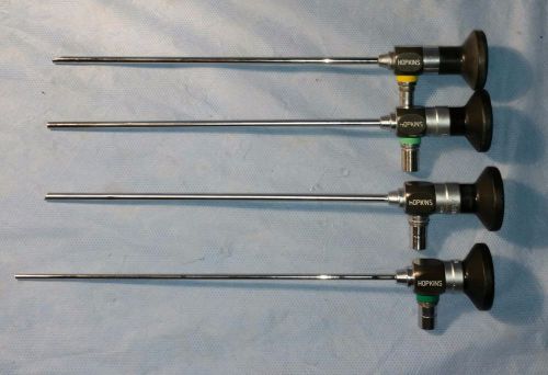 LOT of FOUR Karl Storz Hopkins Rigid Scopes (27018A / 7200BW / 7200A / 7200C)