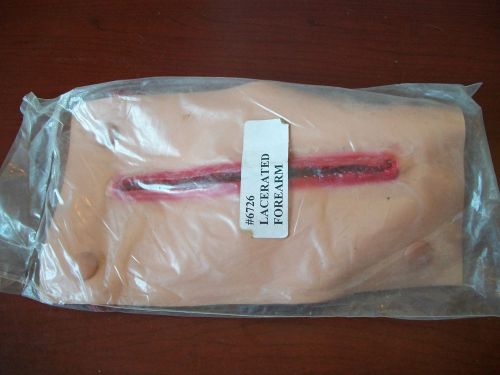 Simulaids #6726 Bleeding Lacerated Forearm Medical Training Hollywood FX Wound