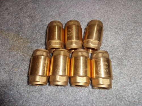 Check valves non return valve one direction flow valve brass 1/2&#034; female pipe 5x for sale