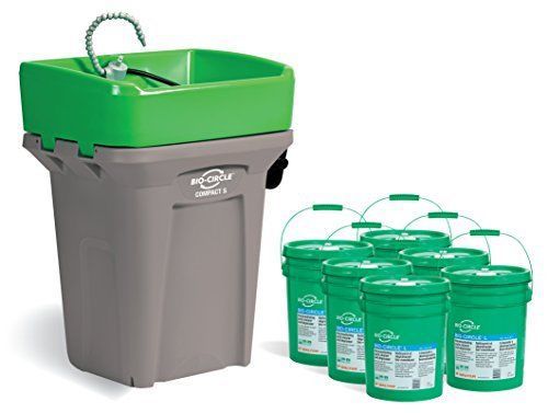 Bio-circle 55d350bclp compact s bioremediating parts washing system with 6 pails for sale