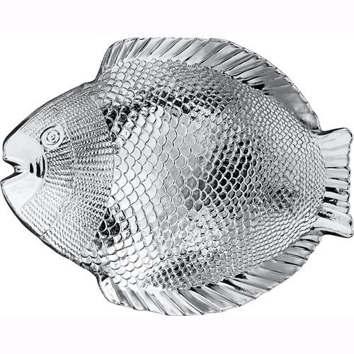 Pasabahce 10257, 10.5&amp;rdquo; x 8.5&amp;rdquo; fish plate, 24/cs for sale