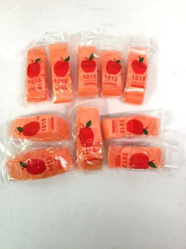 Top quality mini zip lock 1000 bags 1010 orange color apple brand baggies for sale