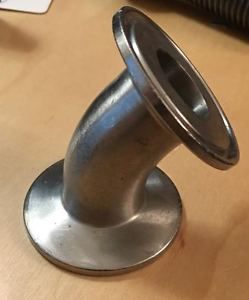 3a sanitary stainless steel 45°elbow,tri-clamp, size:1&#034; 25mm ,ss316l for sale