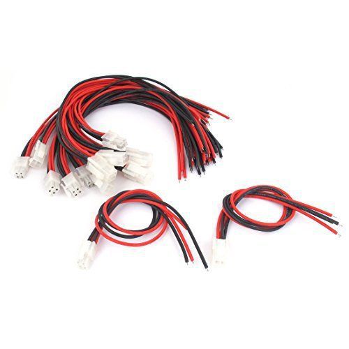 Uxcell el wire cable 4 terminal male female plug connector 300mm 7 pairs for sale