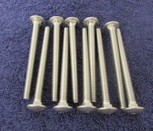Round head carriage bolts 1/4-20 x 3&#034; stainless steel carriage bolt qty 10 j39 for sale
