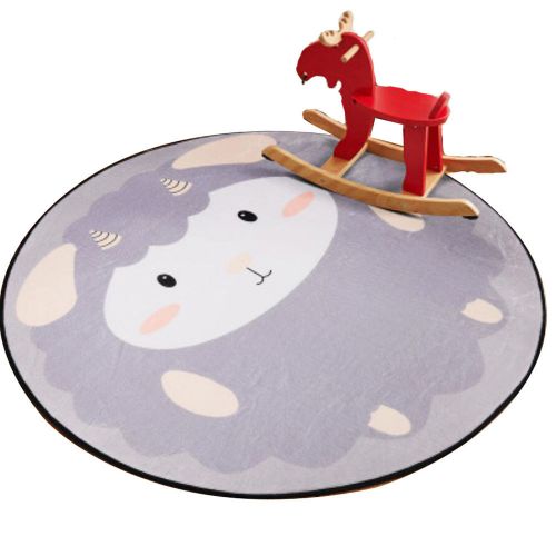 Round 80 CM Child Rugs Play Carpet Chair Cushion Swivel Chair Cushion-A12