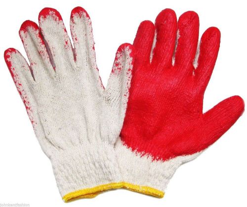 240 pairs wholesale korean premium red latex coated cotton grip glove for sale