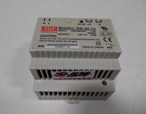 MEAN WELL DIN RAIL POWER SUPPLY  DR-30-12