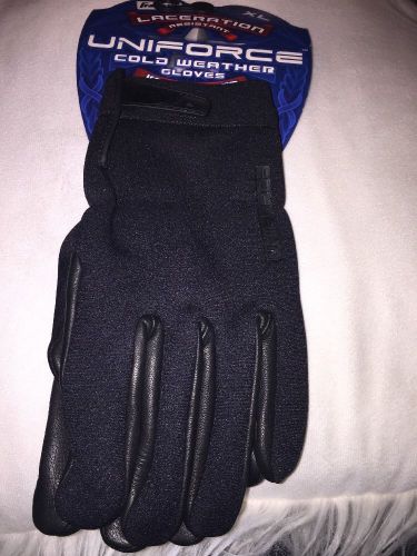 Franklin Uniforce Cold Weather Gloves, Black - Cut Resistant, Kevlar  - XL