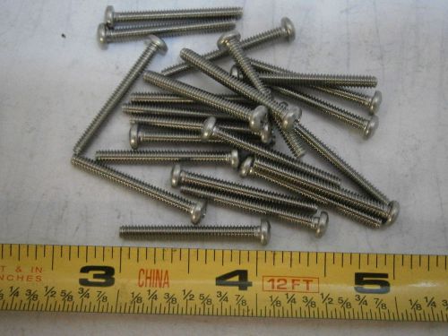 Machine screws #4/40 x 1-1/8&#034; long phillips pan head stainless lot of 23 #1632 for sale