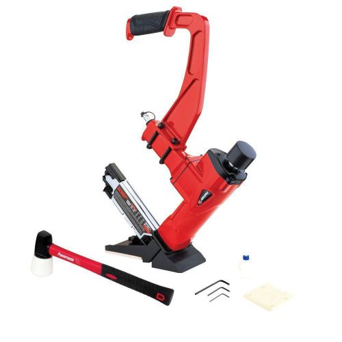 Hardwood Flooring Nailer 3-in-1 stapler L T Cleats Floor Air Tool Gun Mallet New