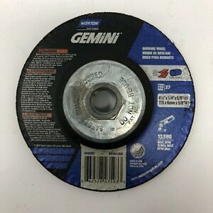 Norton Norton 4-1/2 X 1/4 X 5/8-11  Type 27 Gemini Cut-Off Wheels 662528435933
