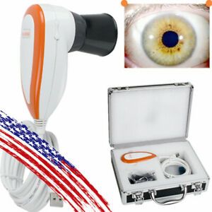 Sterile 5.0 USB Iriscope Iris Analyzer Iridology Camera Pupilometer+Software USA