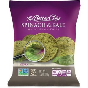 The Better Chip Spinach/Kale Chips - Gluten-free - Spinach &amp; Kale - Bag - 1.