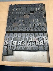 Wood Type - 102 PCs Total - Two Partial Fonts