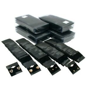 500 Black Earring Jewelry Hanging Cards 1 1/2&#034;