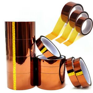 33M x 60mm Width Heat Resistant Tape Kapton Polyimide Insulation Thermal For PCB
