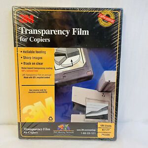 3M Transparency Film For Copiers 100 Sheets 8.5x11 New &amp; Sealed PP2500