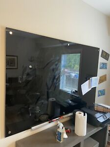 2 (two) QUARTET G9648B-A 48&#034;x72&#034; Magnetic Glass Dry Erase Boards, Gloss