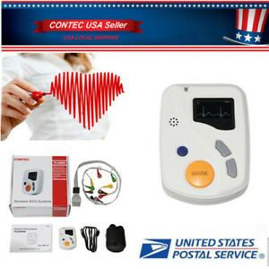 CONTEC TLC6000 12 lead Holter Portable Dynamic ECG Recorder 48h OLED+Software