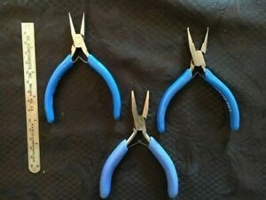 Techni-Tool 3 pc Plier Lead Cutter Snipper Set / Lot.  Used, Nice Set. USA Italy