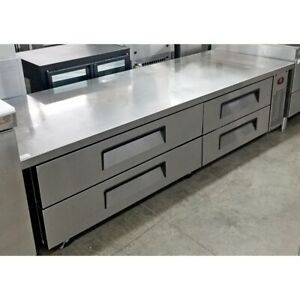 Turbo Air TCBE-82SDR Refrigerated Chef Base, 83&#034;, Stainless Steel Exterior
